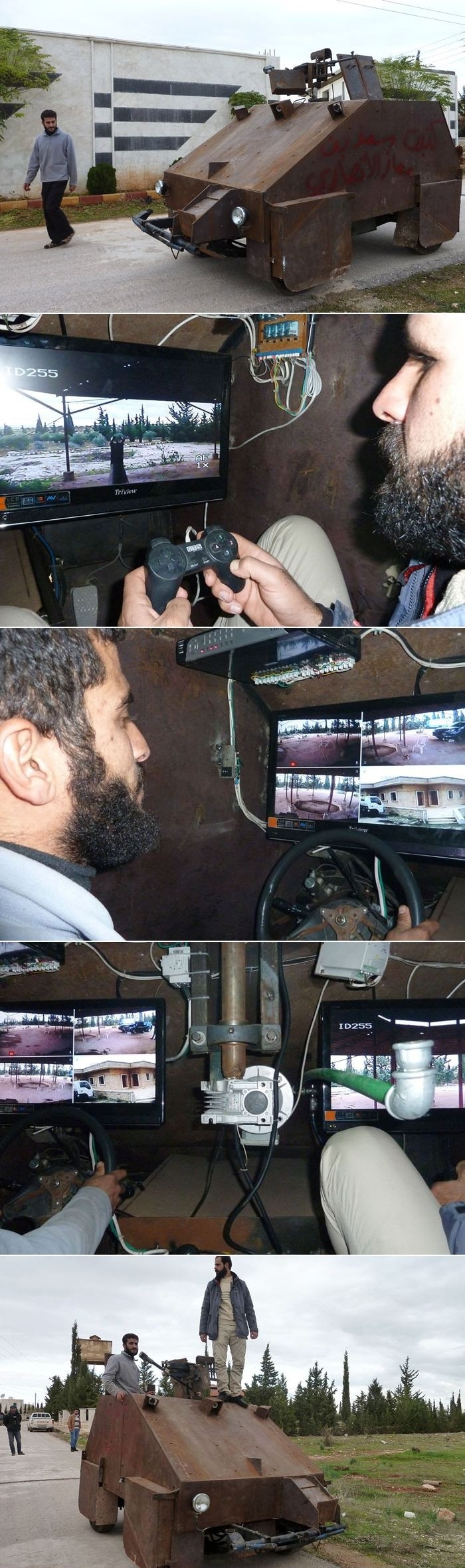 Homemade tank in Syria