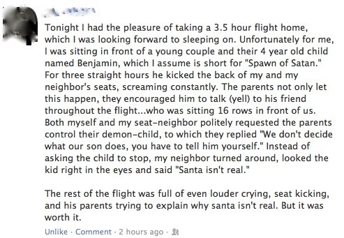 He deserves an award!