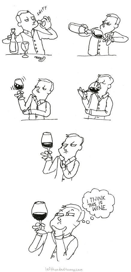 How I taste wine