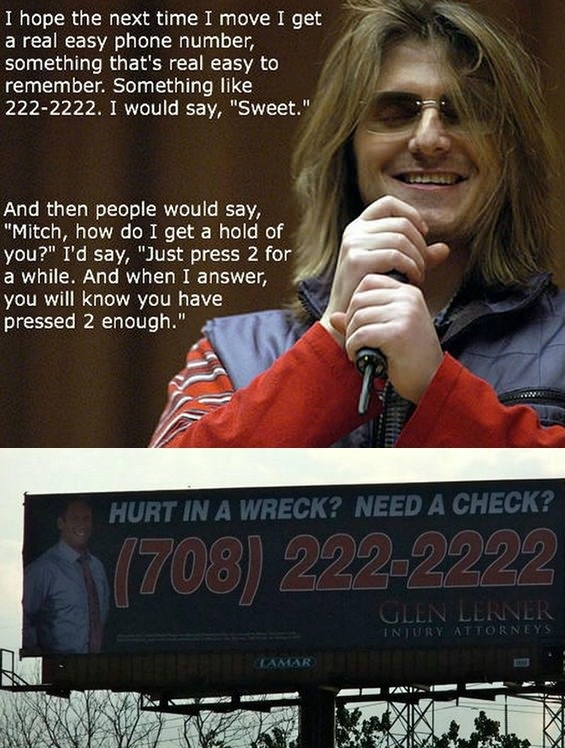 Clearly a Mitch Hedberg fan