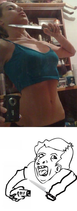 Dafuq is she doing?!