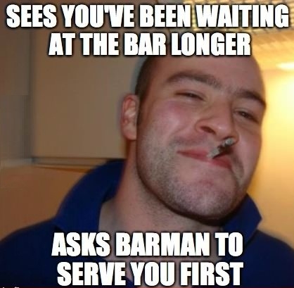 Good bar etiquette