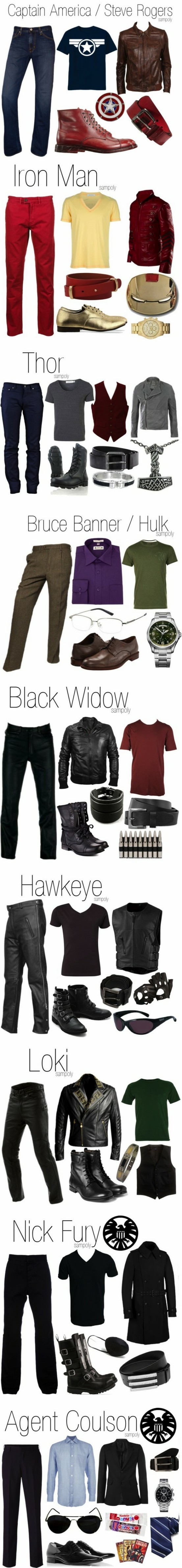 Men's Avenger Outfits