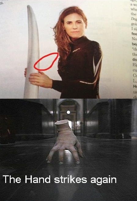 The hand strikes again
