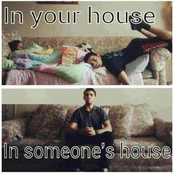 In someone's house