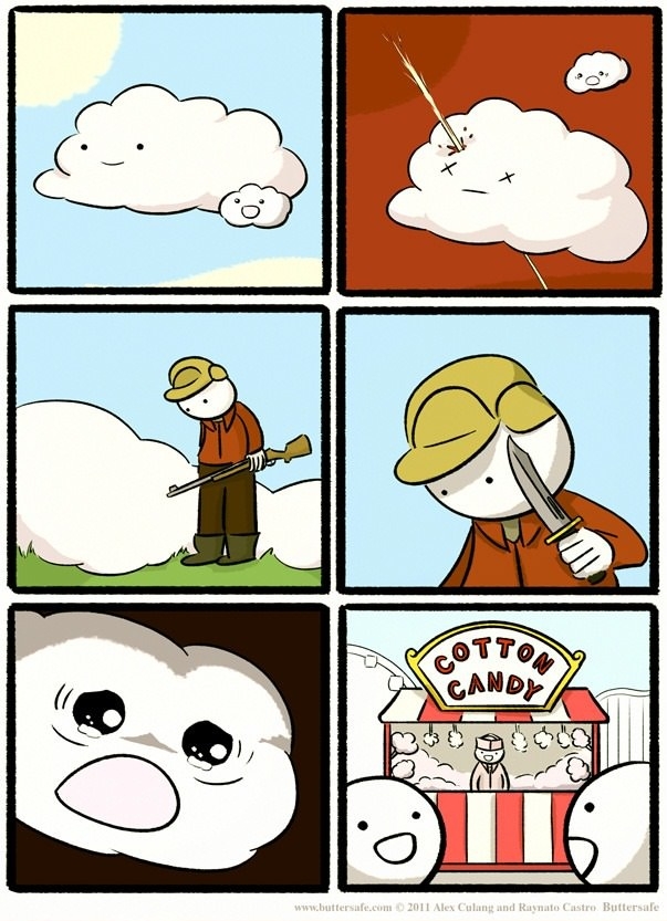 And thus make cotton candy