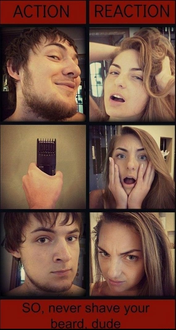 Never shave your beard