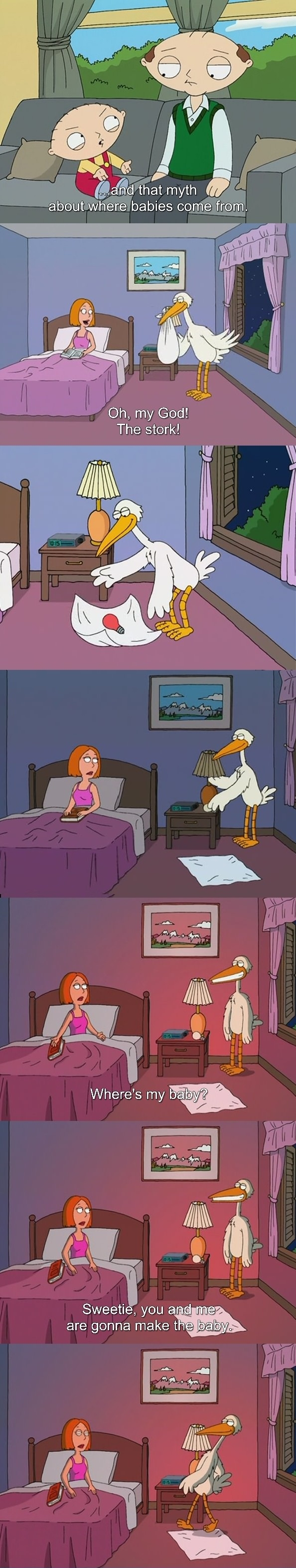 The babies & the stork