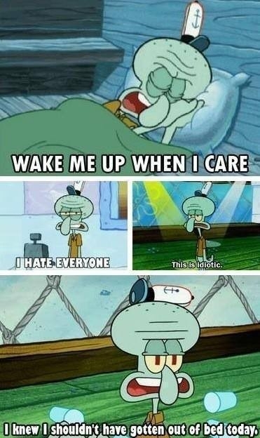 I grew up to be Squidward