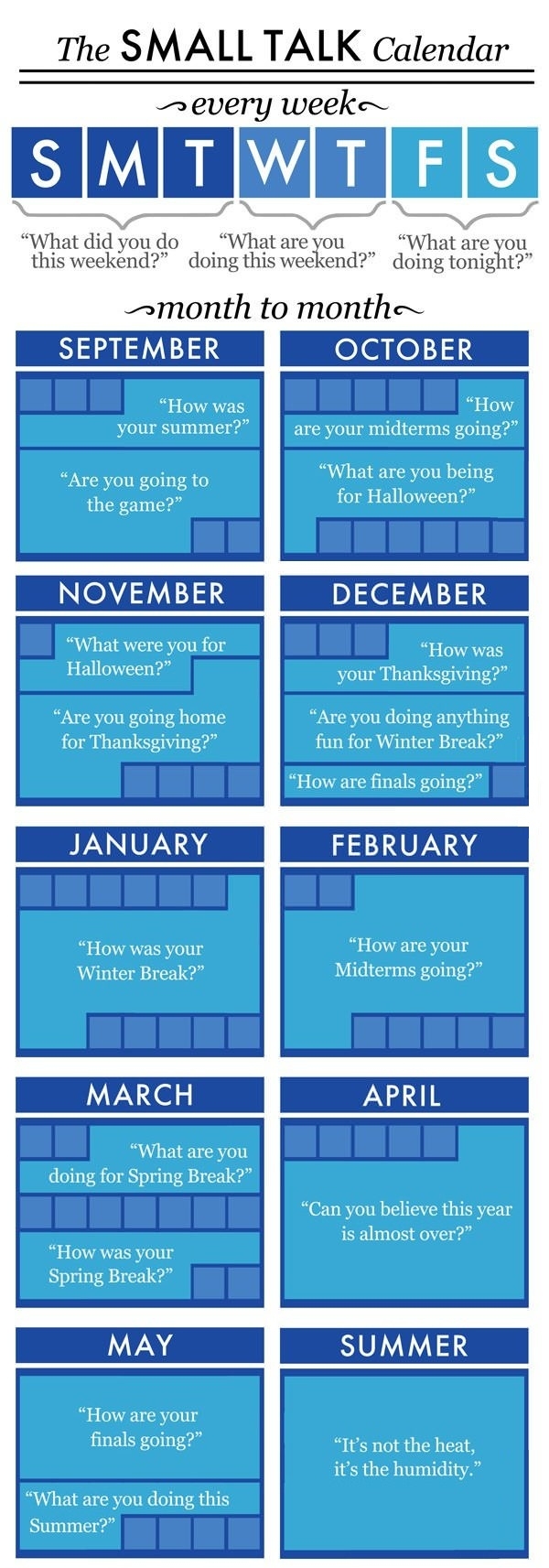 The Small Talk Calendar