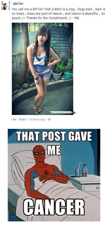 That gave me cancer