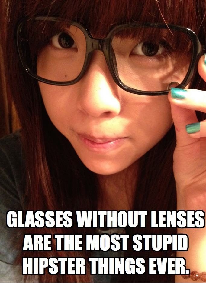 Glasses without lenses