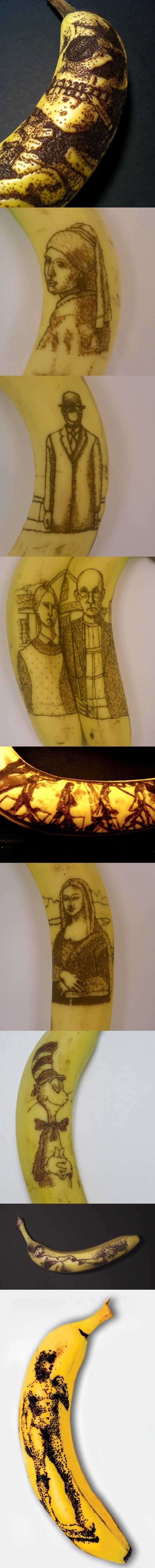 Banana oxidation art
