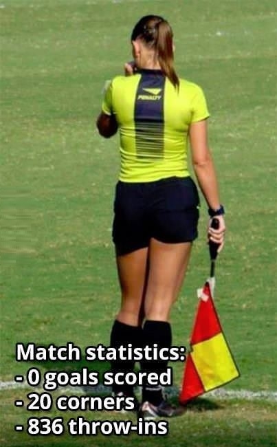 When you have a female ref