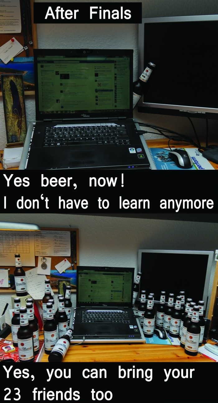 Finally, after Finals