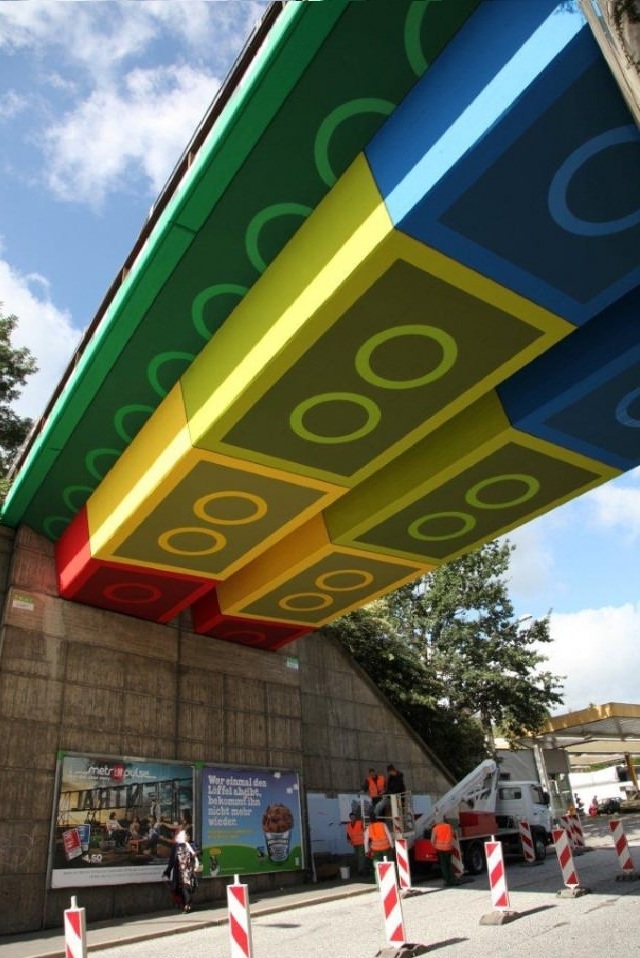 Giant Lego Bridge