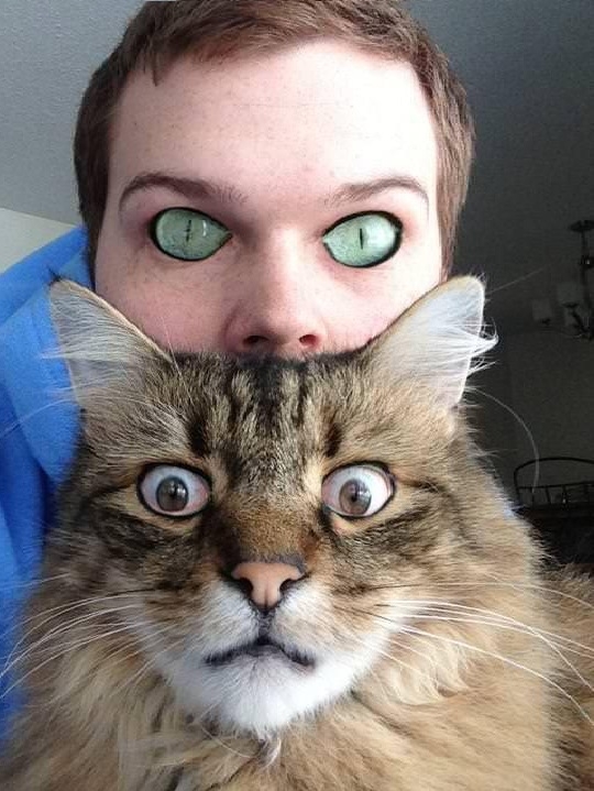 Creepy eye swap