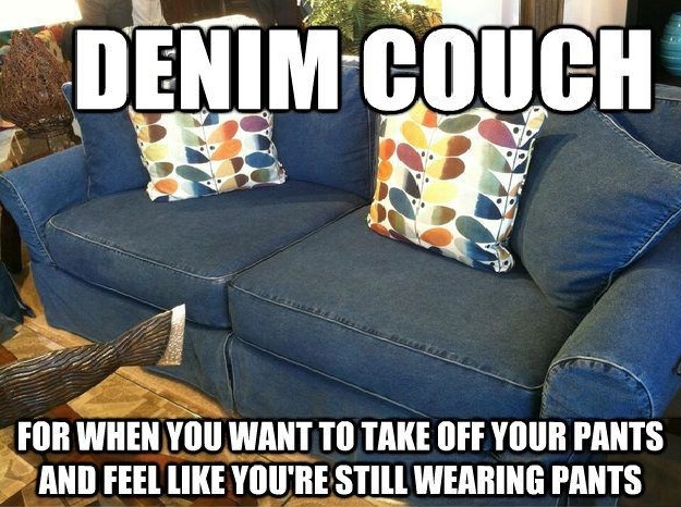 Denim Couch