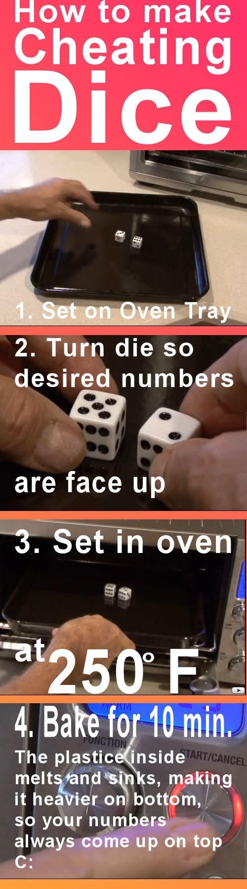 How to make cheating dice