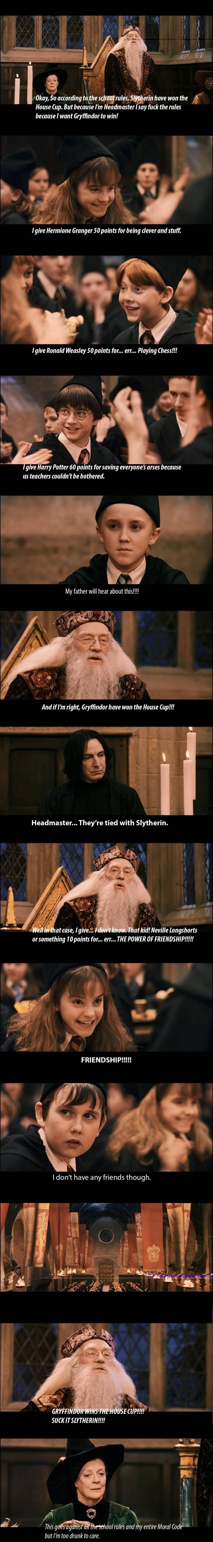 Dumbledore & house points