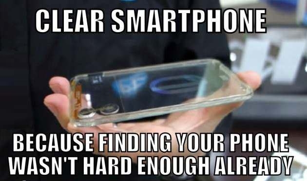 Clear smartphone