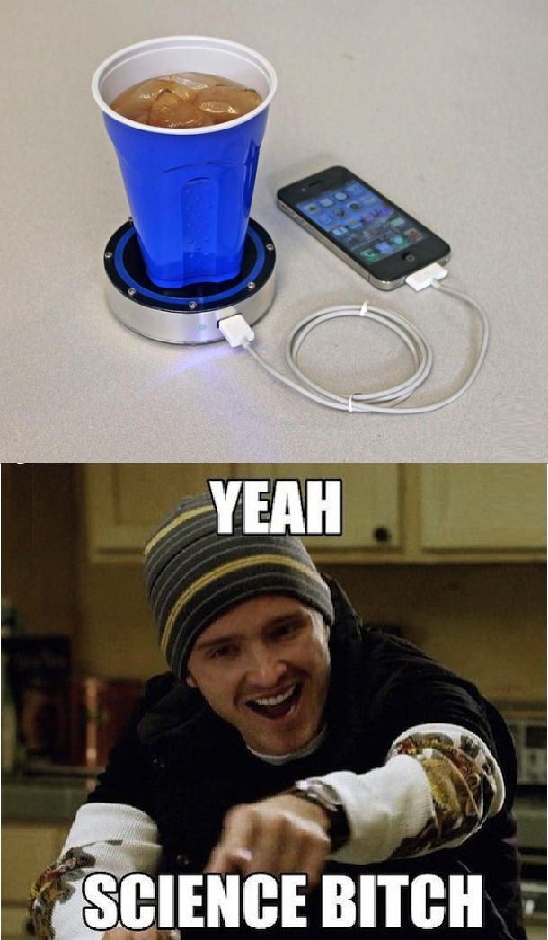 Charge your iPhone with drinks