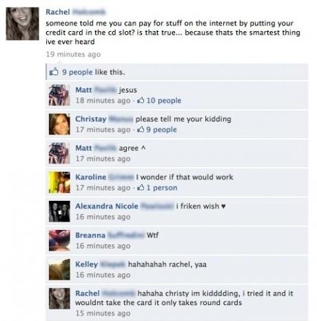 Dumb girl is dumb