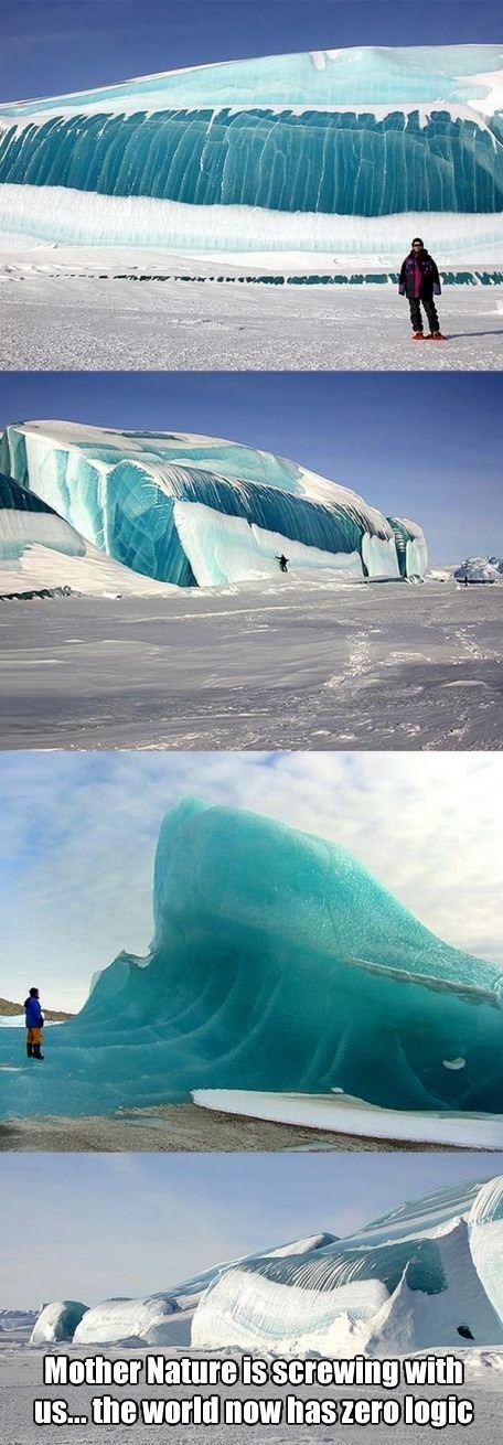 Frozen tsunami