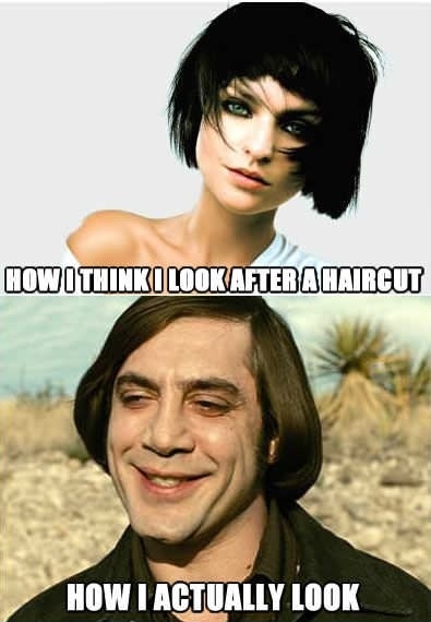 Getting a new haircut