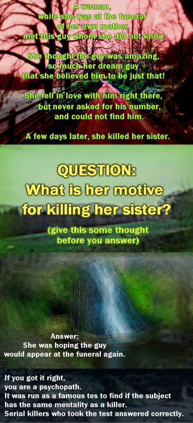 Why would she do this?