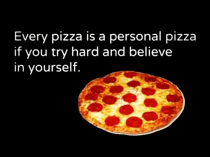 A thought about pizza