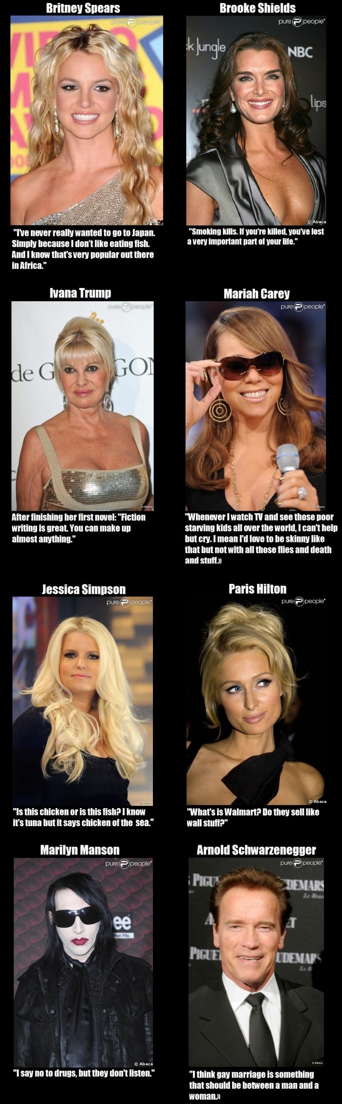 Dumb Celebrity Quotes