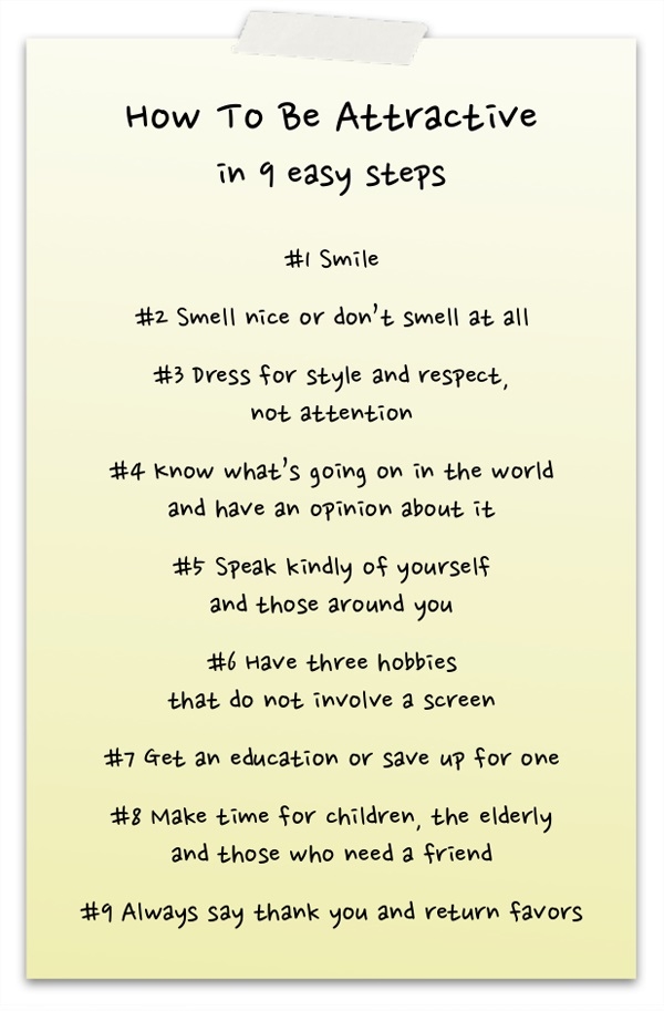 How to be attractive