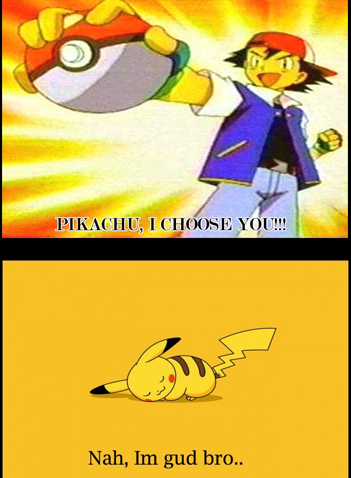 Lazy Pikachu