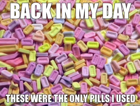 Childhood drugs: PEZ!