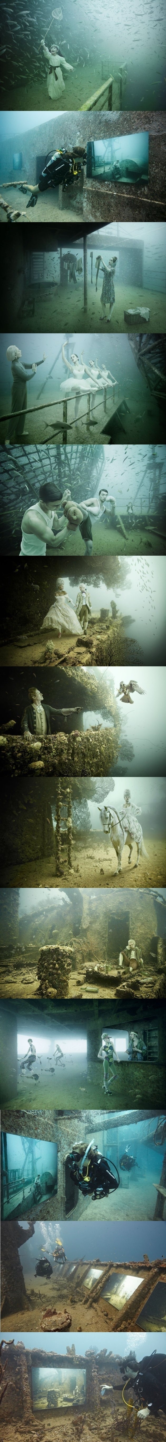 An underwater museum