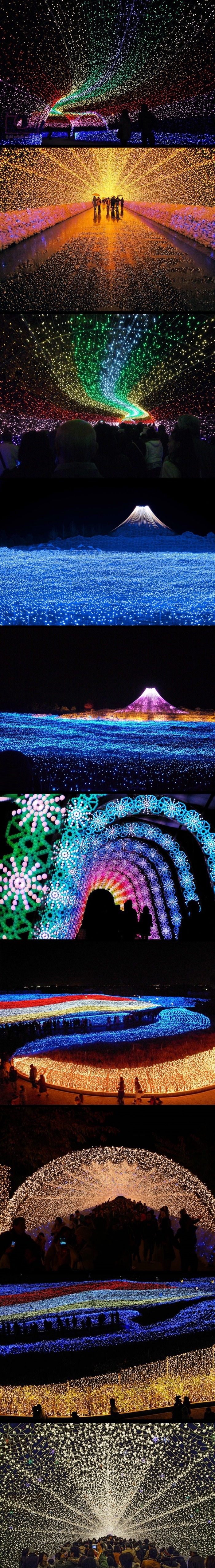 Winter light festival in japan
