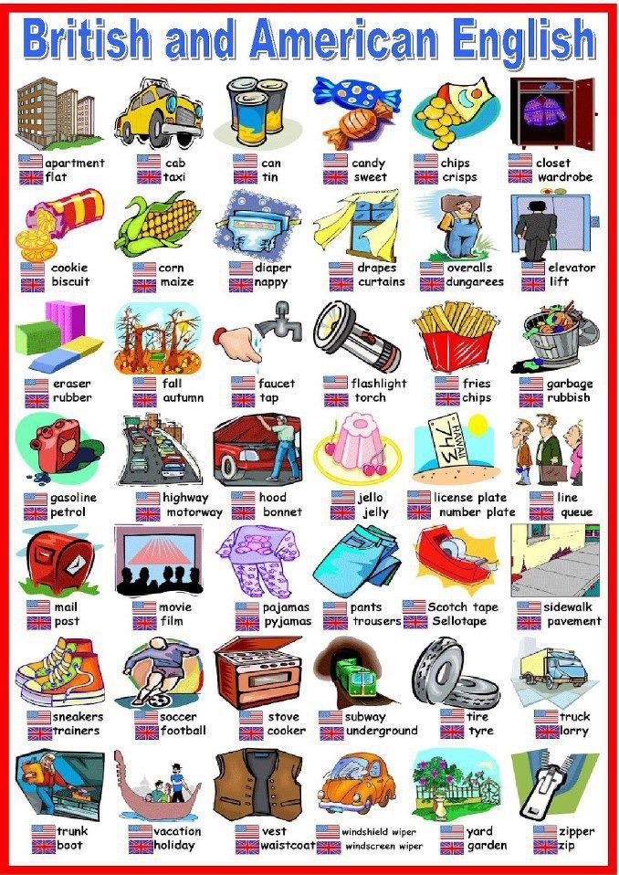 British & American english