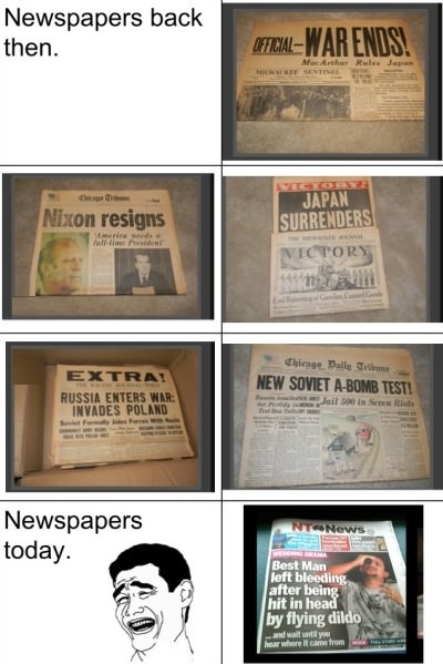 Newspapers today
