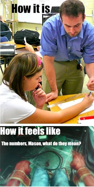 In math class