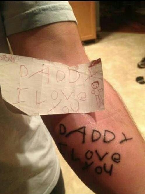 His son's last drawing