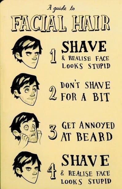I should shave!