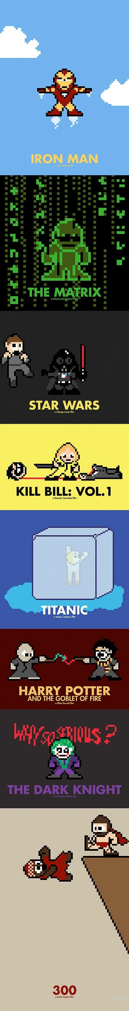 8-bit movie posters