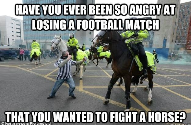 Football fans in England