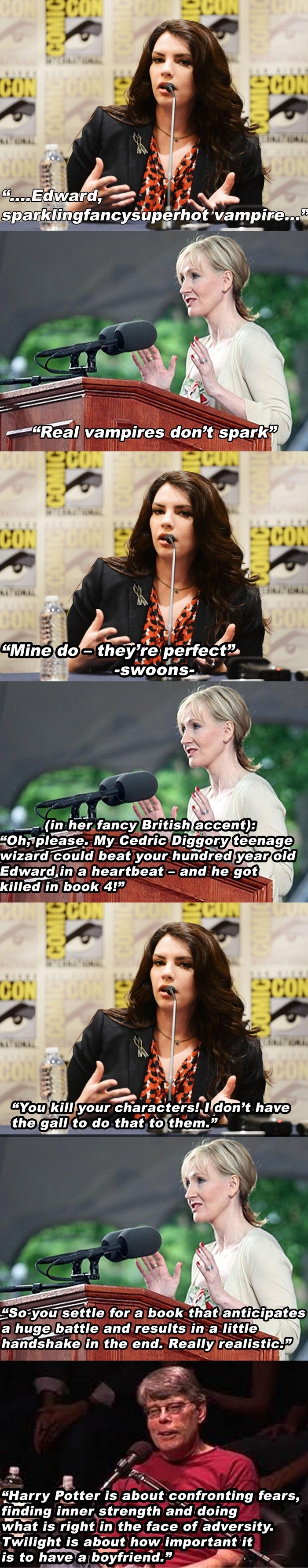 Meyer & Rowling debate