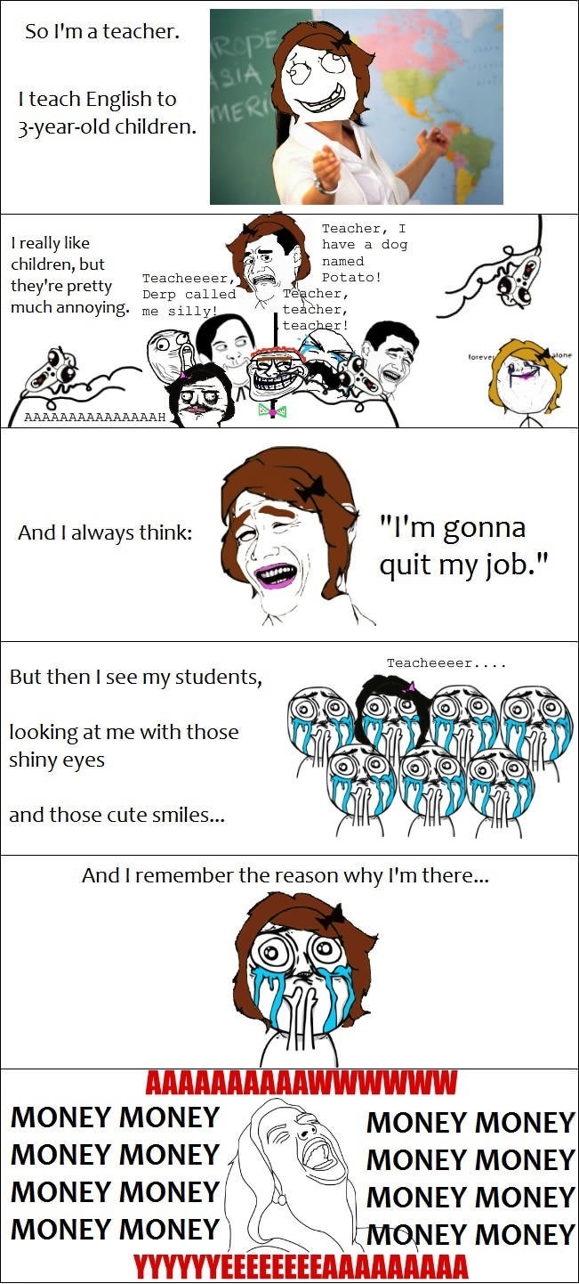Job as a teacher for..