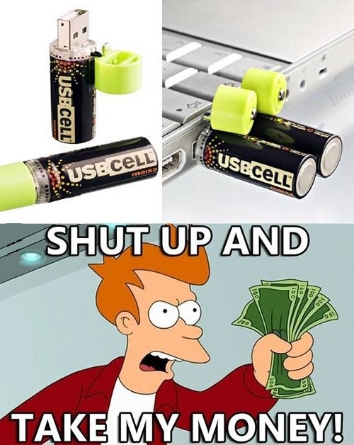 USB chargeable batteries