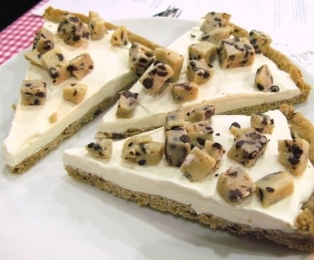 Cookie dough ice cream pizza