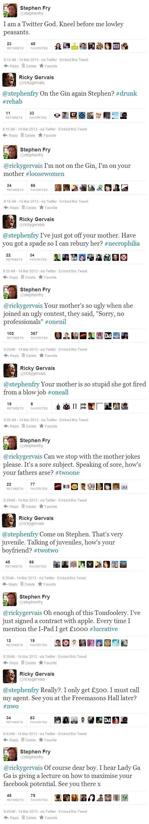 Stephen & Ricky on twitter