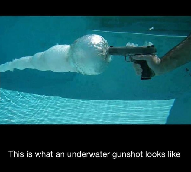 Gun shot underwater